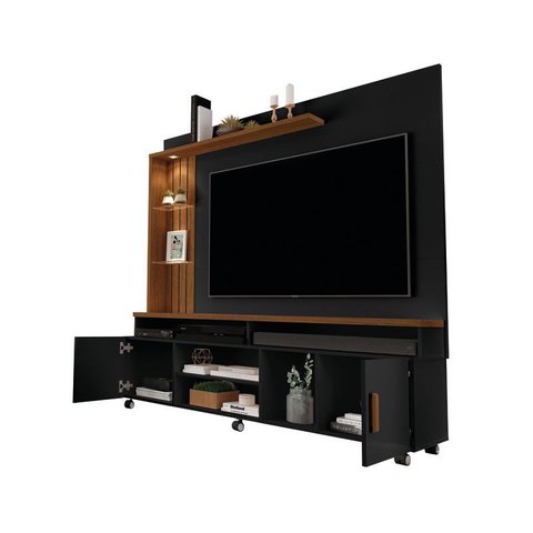 Home Theater para TV até 65 Polegadas 200cm Ocean MDP Preto/Canela Sala