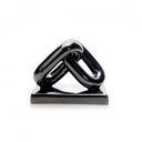 Ver imagem 1 de Escultura Decorativa Elos em Cerâmica Chumbo 12x15x8,5 - D’Rossi