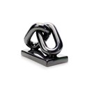 Ver imagem 3 de Escultura Decorativa Elos em Cerâmica Chumbo 12x15x8,5 - D’Rossi