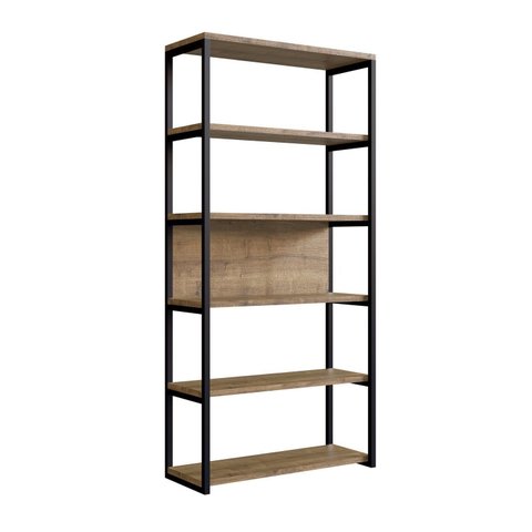 Móveis para Sala de Estar Estante Modular Oxford Marrom/Woodmel/Preto