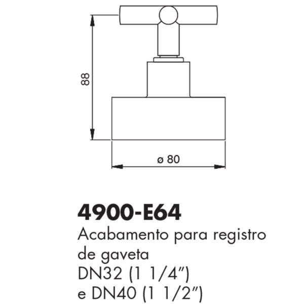 Acabamento para Registro Grande Toulosse Eternit 4900-E64 - 2