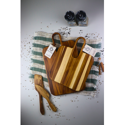 Tábua de Corte Nobre M - Madeira de Teca 2x25x43cm - 3