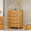 Ver imagem 1 de Cômoda para Quarto em Madeira Maciça 5 Gavetas Havana Mel - Straub Web