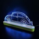 Ver imagem 5 de Luminária de Mesa Abajur Rgb Colorida - Fusca