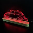 Ver imagem 4 de Luminária de Mesa Abajur Rgb Colorida - Fusca