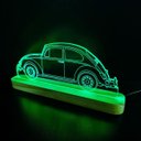 Ver imagem 3 de Luminária de Mesa Abajur Rgb Colorida - Fusca