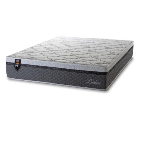 Colchão Casal Benton 138x188x33 Cinza c/ Molas Ensacadas