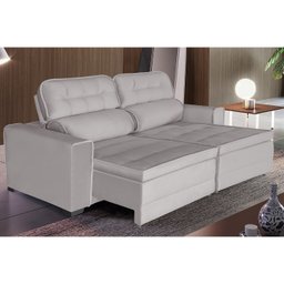Sofá Império 5 Lugares 2,50cm Retrátil e Reclinável - de Casa Décor e Estofados. - 1