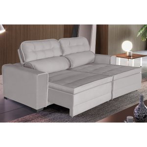 Sofá Império 5 Lugares 2,50cm Retrátil e Reclinável - de Casa Décor e Estofados.