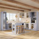 Ver imagem 2 de Cozinha Modulada 12 Pçs com Tampo e Cristaleira e Ilha Marselha Cabecasa Madeiraoriginals