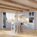 Ver imagem 1 de Cozinha Modulada 12 Pçs com Tampo e Cristaleira e Ilha Marselha Cabecasa Madeiraoriginals