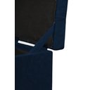 Ver imagem 3 de Puff Baú Estofado em Suede Amassado 1 Lugar Quadrado - Azul Marinho