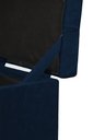 Ver imagem 3 de Puff Baú Estofado em Suede Amassado 1 Lugar Quadrado - Azul Marinho