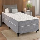 Ver imagem 2 de Cama Box Solteiro + Colchão Espuma Ortopédico D33 Piemonte 88x188x63cm - Maestro Colchões