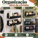 Ver imagem 2 de Rack Prateleira Organizador Magnético Cozinha Geladeira Mult