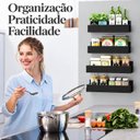 Ver imagem 7 de Rack Prateleira Organizador Magnético Cozinha Geladeira Mult