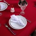 Ver imagem 3 de Toalha de Mesa Basic Lisa Oxford Decoração 3,00m X 1,40m para 10 Lugares Vermelho 100% Poliéster