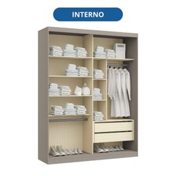 Guarda-roupa de Casal 2 Portas Elegance - 5