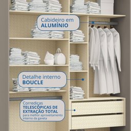 Guarda-roupa de Casal 2 Portas Elegance - 6