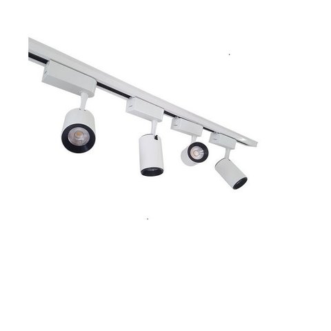 Trilho Eletrificado 2m + 5 Spot Led 7w 4000k Bivolt Branco