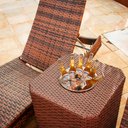 Ver imagem 7 de 4 Cadeiras e Mesa Adaptada, 2 Espreguiçadeiras Bona e Mesa + Chaise Meia Lua