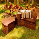 Ver imagem 4 de 4 Cadeiras e Mesa Adaptada, 2 Espreguiçadeiras Bona e Mesa + Chaise Meia Lua