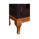 Ver imagem 3 de Cristaleira 2 Portas Vidro Madeira Versalhes Preto