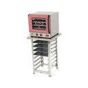 Ver imagem 1 de Kit - Forno Turbo Elétrico Fast Oven Prp-004 220v Rosa + Bancada Mes-004 + 4 Assadeiras - Progás
