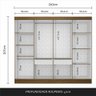 Guarda Roupa Casal Mayra 8 Portas Boreal - Moveis Arapongas Boreal - 6