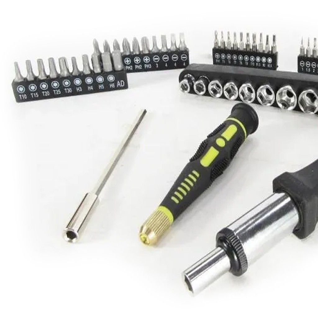 Jogo de Soquetes com Chave Catraca com 72 Peças 1/4 05517 Titanium - 3