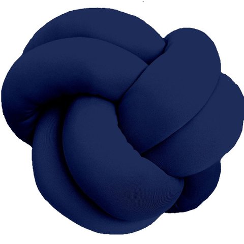 Almofada de nó Escandinavo Azul Marinho