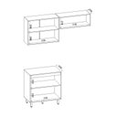 Ver imagem 7 de Lavanderia Modulada 3 Peças em MDP Ravena Marrom/Freijó/Off White Acetinado