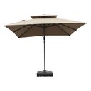 Ver imagem 4 de Ombrelone Quadrado Articulável 3m Jardim Piscina Tulum Rivatti