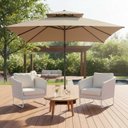 Ver imagem 1 de Ombrelone Quadrado Articulável 3m Jardim Piscina Tulum Rivatti