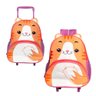 Mochila Infantil de Rodinha Gato com Alça Retrátil 17l - 6