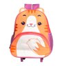 Mochila Infantil de Rodinha Gato com Alça Retrátil 17l - 5