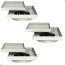 Ver imagem 1 de Kit com 3 Ralos Oculto Invisível Anti Inseto 15x15 Branco