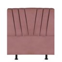 Ver imagem 2 de Cabeceira Solteiro Cama Box Estofada 100 Cm Emma Suede Rosé