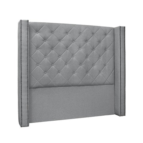 Cabeceira Cama Box Casal 140 Cm Vicenza Linho Cinza S04 - D'Rossi