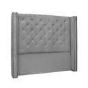 Ver imagem 1 de Cabeceira Cama Box Casal 140 Cm Vicenza Linho Cinza S04 - D'Rossi