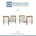 Ver imagem 5 de Quarto de Bebê Completo com Cômoda Berço com Colchão e Guarda Roupa Zara Tigus Baby Branco/amadeirad