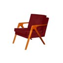 Ver imagem 1 de Poltrona decorativa Mona Luxo Dora Bela - 0124 bordô