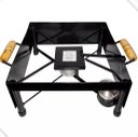 Ver imagem 4 de Churrasqueira Fogareiro a Álcool Chapa Ferro Multi P/ Mesa4