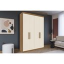Ver imagem 1 de Guarda Roupa Solteiro 4 Portas e 2 Gavetas Ph 1714 Carvalho Vermontt/off White - Herval