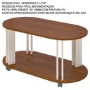 Ver imagem 3 de Mesa de Centro Mdf Sala de Estar 91 Cm 4619 Cedro Off White Arly