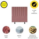 Ver imagem 4 de Cabeceira Estofada Cama Solteiro 100cm Luna Suede e Frame Rosé