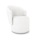 Ver imagem 6 de Poltrona Decorativa Orgânica Fixa para Sala Kit 2 Malu Sintético Branco M11 - D’Rossi