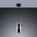 Ver imagem 2 de Lustre Pendente Direcionável em Vidro Haz Estilo Retrô Moderno 1 Lâmpada E27 Startec:Fumê/110V/220V