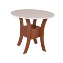 Ver imagem 3 de Conjunto Mesa Redonda Maya com 4 Cadeiras Paraty - Bagum Bege Naturalle e Off White