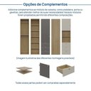 Ver imagem 6 de Guarda Roupa Modular 45cm x 180cm Frame Yescasa